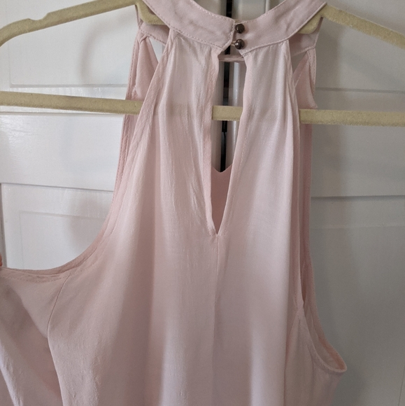 Pink cold shoulder collared top - Picture 2 of 5